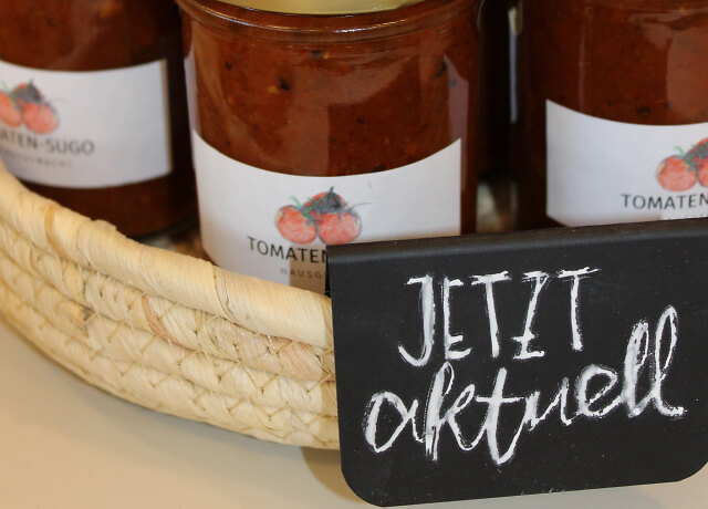 Neu: Tomatensugo im Arkadis-Laden erhältlich